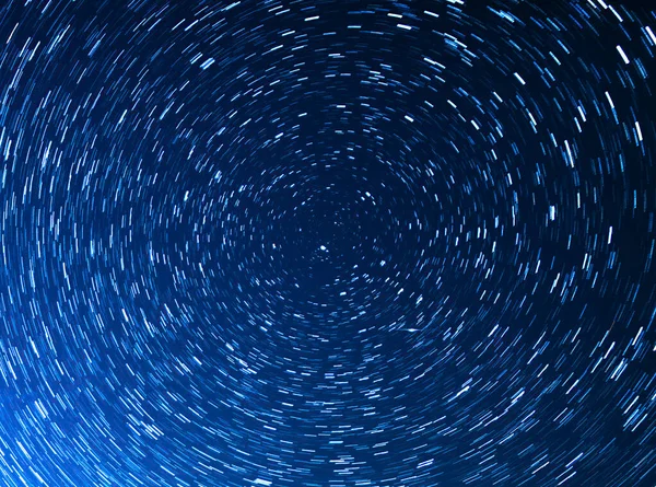 Starry Sky Polaris North Star Star Trails Above Red Rock Canyon Astrophotography Night Sky in California USA