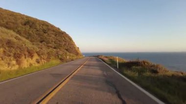 Big Sur Pasifik Sahil Otoyolu 5 Big Creek Köprüsü 'nden Cape San Martin 03' e.