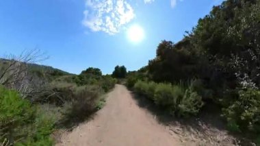 Dağ Bisikleti Franklin Kanyonu POV Ön Manzara 02 California ABD