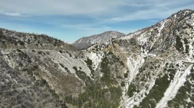 Mount Islip Kış Tepeleri Hava Çekimi Kaliforniya 'da