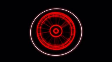 Dönen Tekerlek S Kırmızı Canlandırma Döngüsü