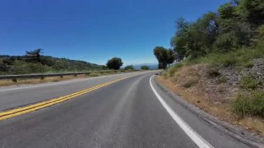 Palomar Dağı Otobanı 'ndan Stars Down Plate High Elevation Front View 03 California USA' ya