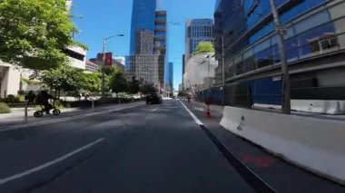 San Francisco Merkez Finans Bölgesi Beale St Southbound 01 Ön Manzara Misyon St Driving Plate