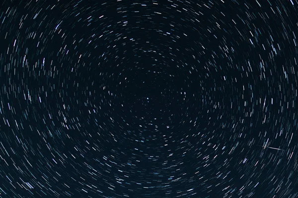 Polaris North Star Star Trails Above Red Rock Canyon Astrophotography Night Sky in California USA