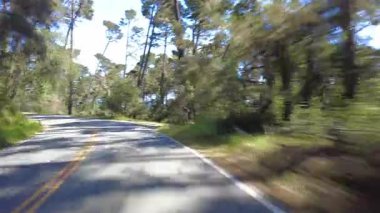 Monterey 17 Mile Drive 28 Front View Multicam sürücü plakası Kaliforniya ABD