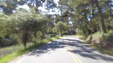 Monterey 17 Mil Yolu 29 Arkaya Bakış Multicam Sürücü Plakası Kaliforniya ABD