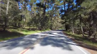 Monterey 17 Mile Drive 30 Front View Multicam sürücü plakası Kaliforniya ABD