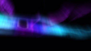 Gökyüzü Kuzey Işıkları Animasyon Mor ve Mavi