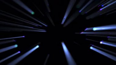 Parlayan Çoklu Renk Parçacıkları ve Işık Işınları Döngü Animasyon Özeti Arkaplanı