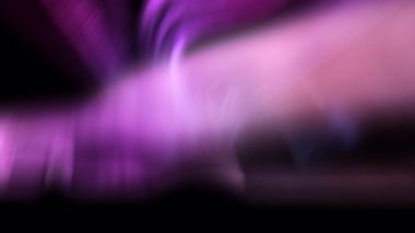 Dans Eden Işıklar Göksel Aurora Döngü Animasyon Arkaplanı