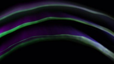 Aurora Yayı Büyülü Güzel Yeşil ve Mor Döngü