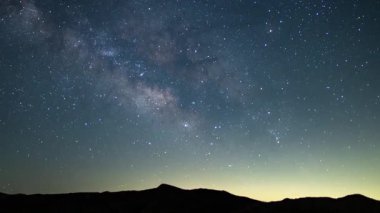 June Bootid Meteor Yağmuru ve Samanyolu Galaksisi 24 mm Güney Gökyüzü Kaynağı Kanyon Zamanaşımı Üzerine