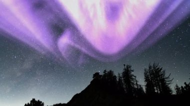 Göksel Dans Aurora Yıldızlı Dağ Döngüsü