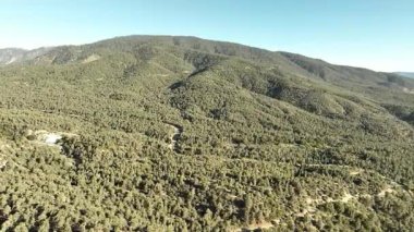 Güney Kaliforniya Pinos Dağı Los Padres Ormanı Hava Çekimi ABD 'den ayrıldı