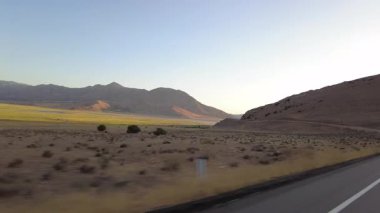 Isabella Gölü 5 Kuzey Kıyısı 09 Üç Çeyrek R Çok Kameralı Günbatımı Sürücü Plakası Sierra Nevada California Dağı ABD