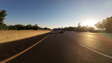 Sacramento Günbatımı Otoyolu Rancho Cordova 02 Ön Görünüm Sürücü Plakası Kaliforniya ABD Ultra Geniş Geniş