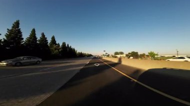 Sacramento Günbatımı Otoyol Rançosu Cordova 05 Arka Manzara Sürücü Plakası Kaliforniya ABD Ultra Geniş Geniş