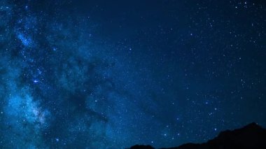 Delta Aquarids Meteor Duşu ve Samanyolu Galaksisi Bulutları 50 mm Güney Gökyüzü Whitney Dağı Mavi Sierra Nevada California