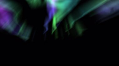 Aurora Büyüsü Canlandırılmış Yeşil ve Mor