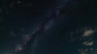 Yıldızları İzleyen Samanyolu Galaksisi 15 Ağustos Batı Gökyüzü Zaman Hızı Astrofotografı