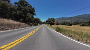 Palomar Dağı Otoyolu 76 Batı Sürücü Plakası Ön Manzara 02 Kaliforniya ABD