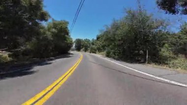 Palomar Dağı Otoyolu 76 Batı Sürücü Plaka Ön Manzarası 04 Kaliforniya ABD