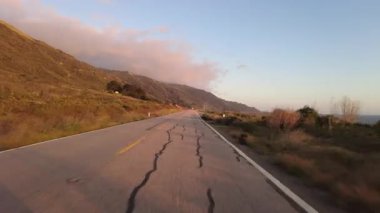 Big Sur Pasifik Sahil Otoyolu 5 Big Creek Köprüsü 'nden Cape San Martin 11' e