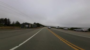 Kuzey Kaliforniya Hilal Kenti 04 Arka Manzara 101 Kuzey yönünde Kaliforniya 'da Fog Driving Plates