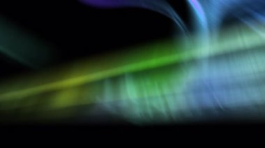 Canlı Aurora Gösteri Yeşil ve Mavi Animasyon