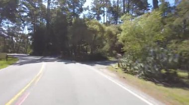 Monterey 17 Mile Drive 32 Front View Multicam sürücü plakası Kaliforniya ABD