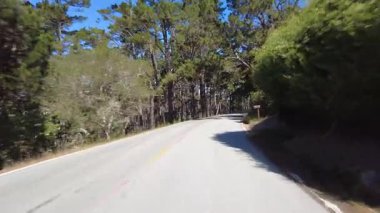 Monterey 17 Mile Drive 34 Front View Multicam sürücü plakası Kaliforniya ABD