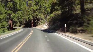 Kings Canyon Manzarası Batı Kısmı 22 Doğu Yakası Çok Kameralı Ön Görüş Büyük Stump Grove Sürücü Plakası Kaliforniya 'daki Sierra Nevada Dağı