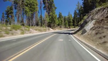 Kings Canyon Manzarası Batı Kısmı 23 Doğu Yakası Çok Kameralı Ön Görüş Büyük Stump Grove Sürücü Plakası Kaliforniya 'daki Sierra Nevada Dağı