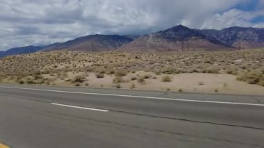 395 Manzara Byway Northbound 4 Owens Lake to Lone Pine 10 Three Quarter L MultiCam Driving Plate Sierra Nevada California