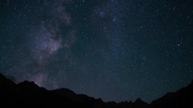Delta Aquarids Meteor Duşu ve Samanyolu Galaksisi 50 mm Güneybatı Batı Gökyüzü Whitney Dağı üzerinde Mor Sierra Nevada ABD