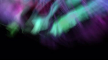 Aurora Büyülü Güzel Mor ve Yeşil Döngü