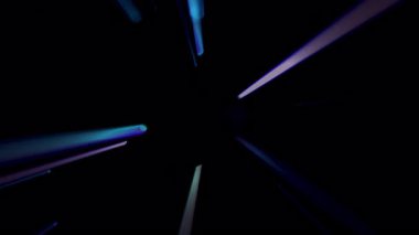 Yanıp sönen Lazer Işıkları Parlayan Mavi Döngü Canlandırması Soyut Arkaplan