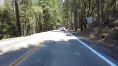 Yosemite Vadisi 02 Ön Manzara Tüneli Görünümü Hızlı Sierra Nevada Dağları Kaliforniya ABD