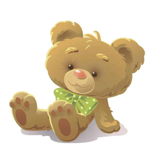 Funny teddy bear — Stock Vector