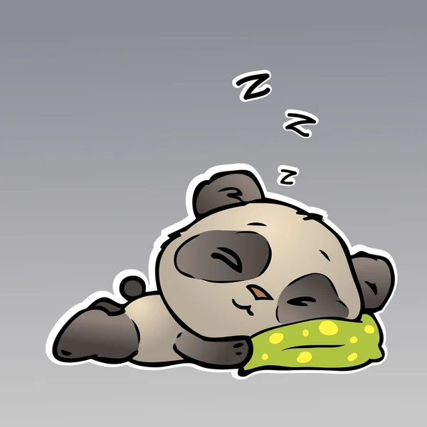 Panda dziecko śpi — Wektor stockowy