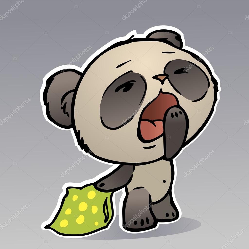 パンダ赤ちゃんのあくび ストックベクター ©Nagtingale 102977348, image size:1024x1024