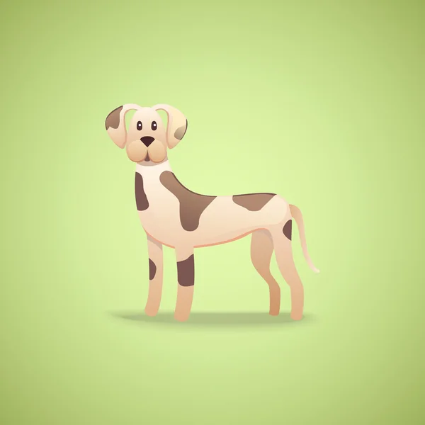 Cartoon karakter Dalmatische hond — Stockvector