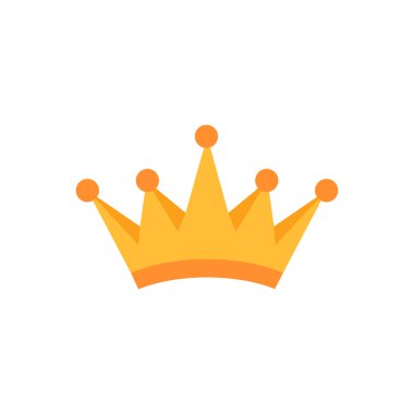 Altın izole karikatür taç