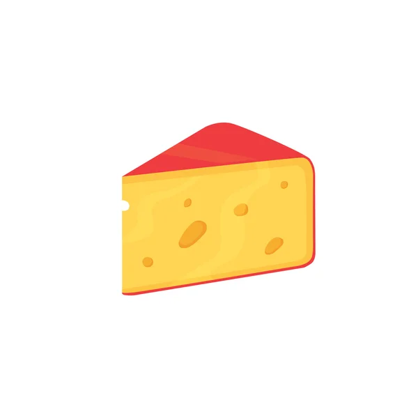 Set de ruedas de queso aisladas sobre fondo blanco. Vector — Archivo Imágenes Vectoriales