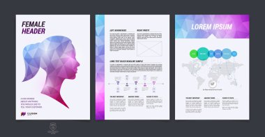 Brochure design, flyer, cover, booklet and report layout templat