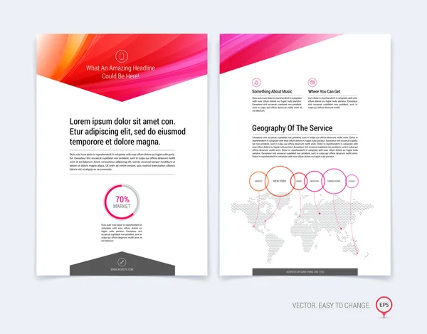 Set of Business brochure, flyer and cover design layout template — Stockvector
