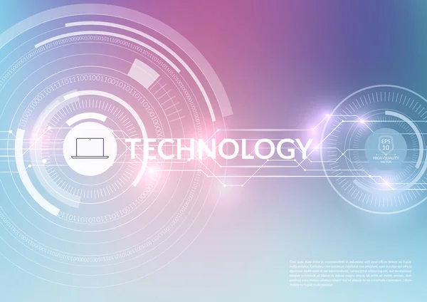 Vector abstrato tecnologia de fundo com comunicação e eng —  Vetores de Stock