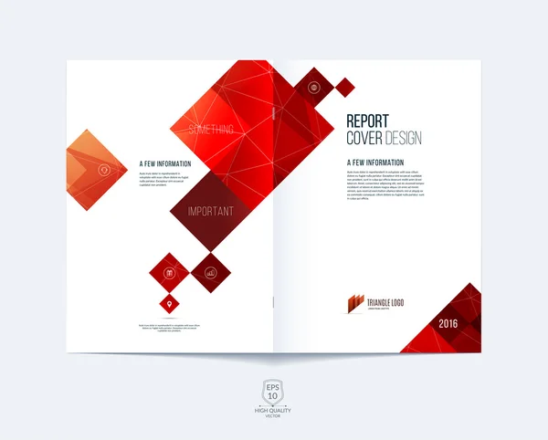 Brochure template layout, cover design annual report, magazine, — Stock Vector