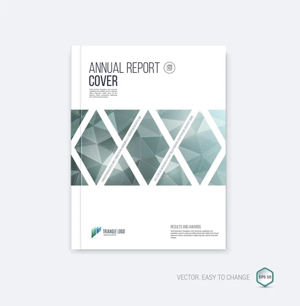 Abstract layout brochure, cover annual report template, magazine — Stock vektor