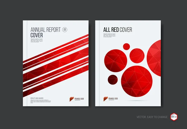 Set of abstract layout brochure, cover annual report template, m — 图库矢量图片